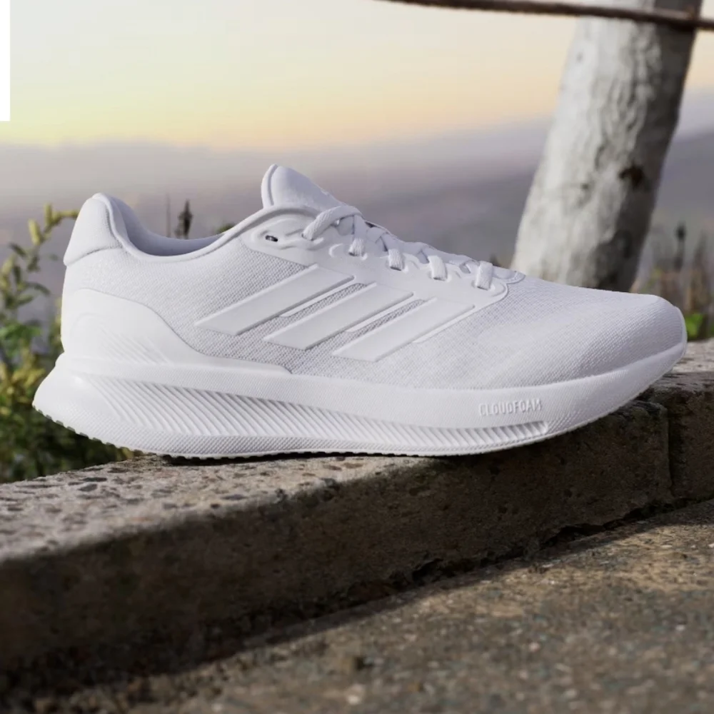 New adidas Runfalcon 5 Men's Running Sneakers 'Triple White' (IH7757) Size‎ 8.5